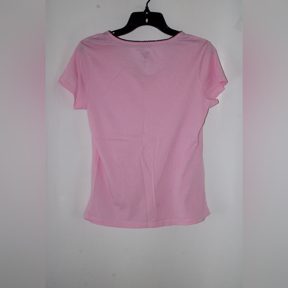 Faded Glory PJ Top Color:Pink and Black Size:M
